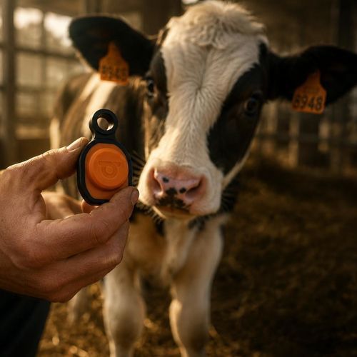 Coleira eletrônica - Mozaë - IOTEE - para vacas / de detecção de cio / de monitoramento da saúde