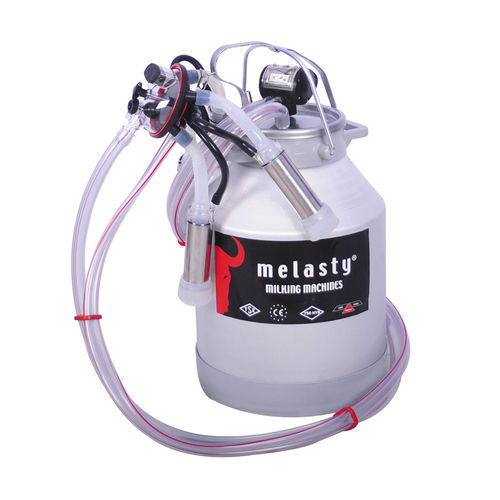 Vasilhame de alumínio para leite - 1 AS - Melasty Milking Machines & Equipment - com tampa