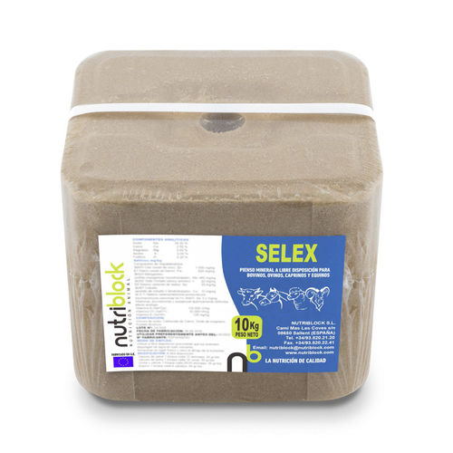 Suplementação em bloco para bovinos - SELEX - NUTRIBLOCK - para caprinos / para ovinos / com oligoelementos