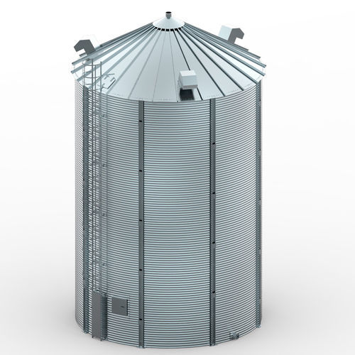 Silo para cereais - FSPP series - POLnet Sp. z o.o. i Wspólnicy - em aço / com fundo plano / ondulado