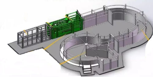Barreira para estabulação de animais - Tai'an Yimeite Machinery Co., Ltd. - de contenção / para manejo de condução / para vacas