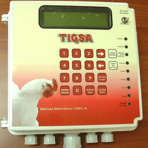 Sistema de pesagem para ração - 1001 - TIGSA - para aves / digital / automático