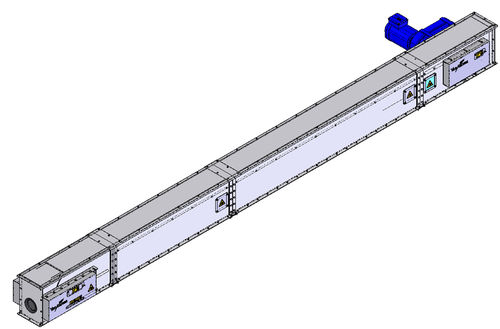 Transportador de alimentação - Chain conveyor - Van Aarsen International B.V. - de corrente / inclinado