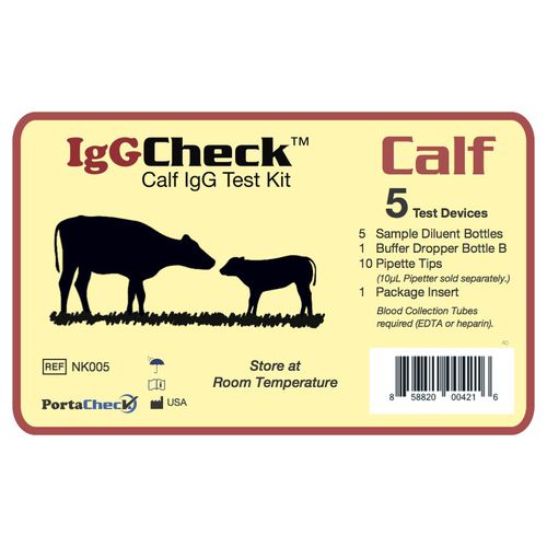 Teste rápido de IgG - IGGCHECK™ - PortaCheck, Inc. - para bezerros / de sangue