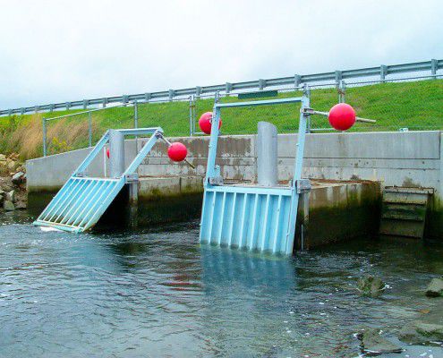 Comporta de parede de maré - SRT - Waterman Industries - autorregulável