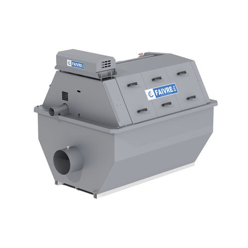 Filtro para aquicultura de tambor - Rotoclean 120 - Faivre Sarl - com purga de água / em aço / autolimpante