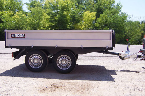 Carreta basculante - TECH  - Roda Maquinaria - com 2 eixos / agrícola / 0-10 t