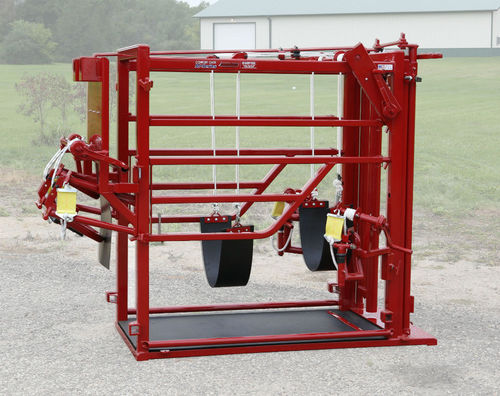 Tronco de contenção para vacas - M Series - Comfort Hoof Care - hidráulico / para cuidados com os cascos / móvel