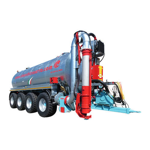 Cisterna espalhadora de chorume com 4 eixos - MB340Q - Crosetto srl - de arrasto