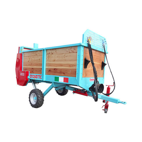 Vagão distribuidor de esterco semimontado - SMR230H - Crosetto srl - com batedores verticais / com 1 eixo