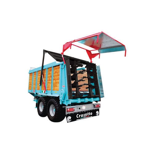 Vagão distribuidor de esterco semimontado - SPL181 2R - Crosetto srl - com rotores verticais / tandem