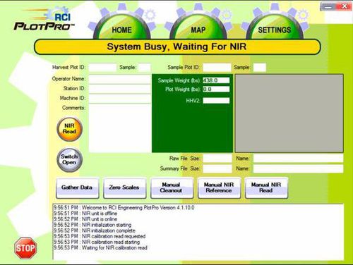 Software de análise - PlotPro - RCI Engineering - para colheita