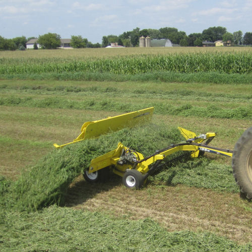 Enleirador com esteira transportadora - 186M Windrow Merger - RCI Engineering - de descarga lateral