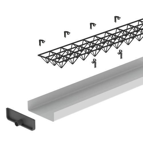 Canal de cultivo hidropônico em plástico - HS Eco System - HYDROPONIC SYSTEMS INTERNATIONAL - em forma de U / de casal