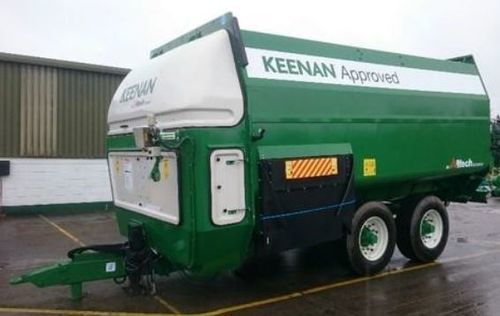 Vagão misturador horizontal - MechFiber400* - KEENAN - de arrasto / de descarga lateral / com 2 roscas