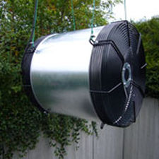 Ventilador para estufa - Doll Wärmetechnik GmbH - de circulação de ar / suspenso / axial