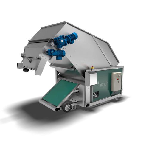 Descompactador de fardos big bale com distribuidor - BZ 6160 - Mayer GmbH & Co. KG Maschinenbau und Verwaltung - com tremonha de transferência