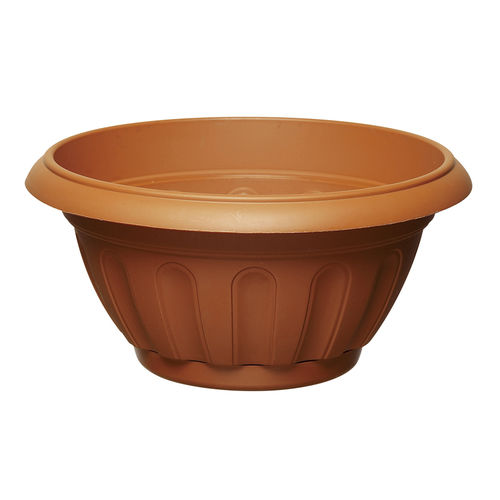 Vaso em material plástico - Fenice - Soparco - redondo / decorativo / cor cerâmica