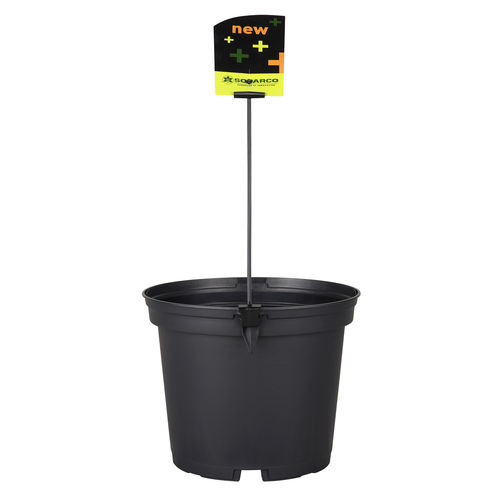 Vaso em material plástico - SMV - Soparco - redondo / preto