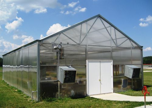 Estufa modelo capela - Ez-Up Peak Series - Ludy Greenhouse Manufacturing Corporation - em material plástico / com calhas pluviais
