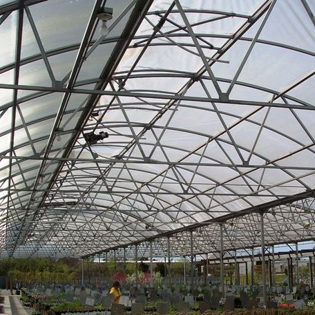 Estufa tipo túnel - Ez-Up Hoop Series - Ludy Greenhouse Manufacturing Corporation - de exposição / em material plástico / com calhas pluviais