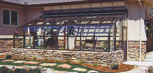 Estufa para jardinagem - CULTIVATOR ELITE™ LEAN-TO - Nexus Corporation - em vidro / com estrutura de alumínio