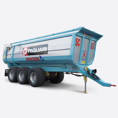 Carreta basculante - SC 820 - AL.PA.CAR Srl - basculante / com 3 eixos / agrícola