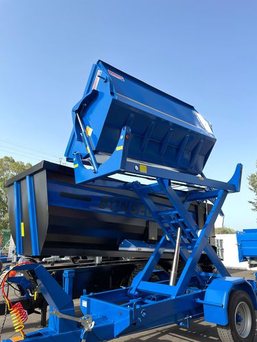 Carreta basculante - CMB50BA - BONSEGNA Srl - montada / com 1 eixo / agrícola