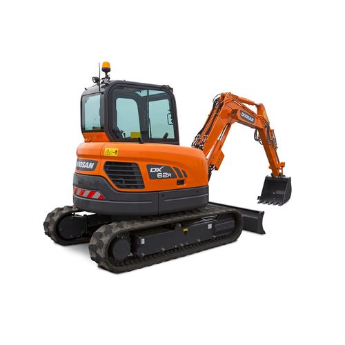 Escavadeira de esteiras - DX62R-3 - DOOSAN INFRACORE CO. LTD - hidráulica / com lâmina / mini