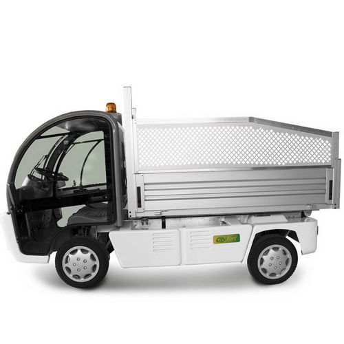 Veículo de transporte fora de estrada de 2 lugares - City Fort - FORT Srl Unipersonale - elétrico / com caçamba basculante / com cabine
