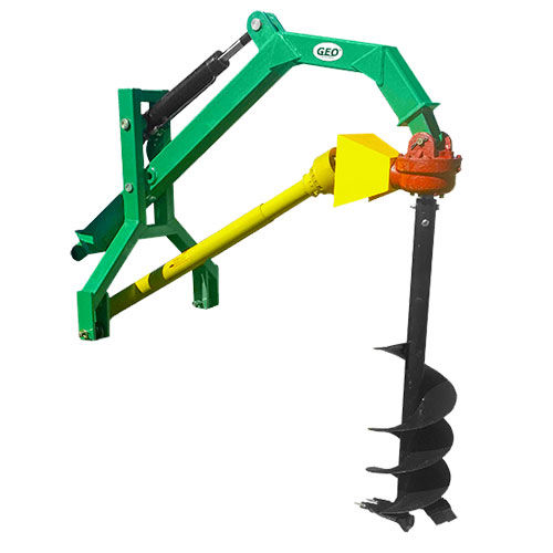 Trado hidráulico - HMD-HL50 - GEO ITALY Srl - com engate em 3 pontos / montado em trator