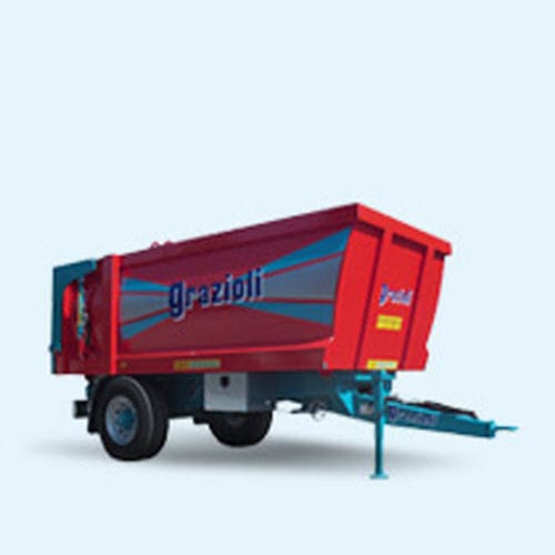Carreta basculante - BS Domex series - GRAZIOLI REMAC Srl - basculante / em tandem / com 1 eixo