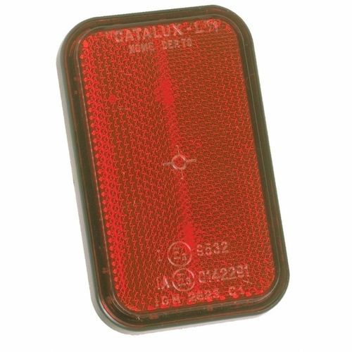 Retrorrefletor retangular - 06113 - LO SNODO Srl - vermelho / de parafusar / para máquina agrícola