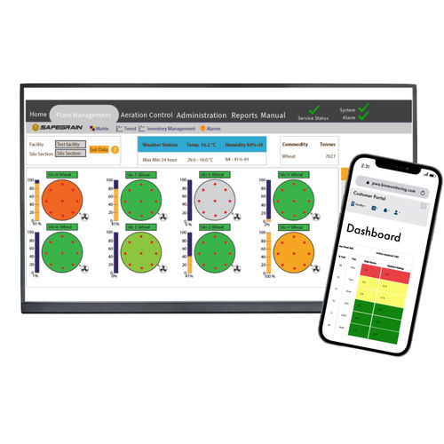 Software de análise - SafeTrack Plus - Safe Grain - de monitoramento / agrícola / automático