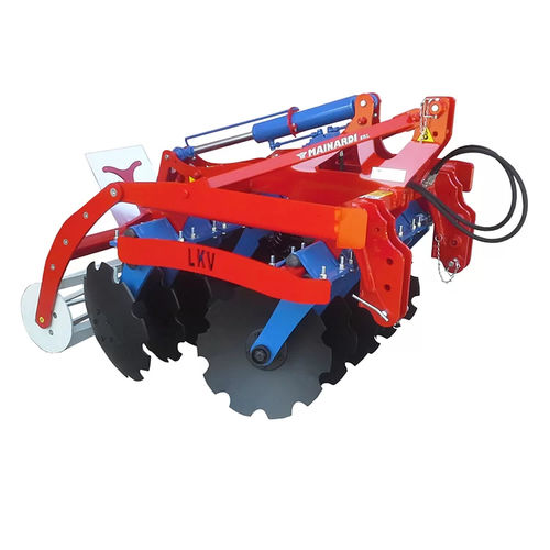 Grade de discos montada - LKV series - Mainardi Maintech - articulada em 2 seções / com ajuste hidráulico / para vinha
