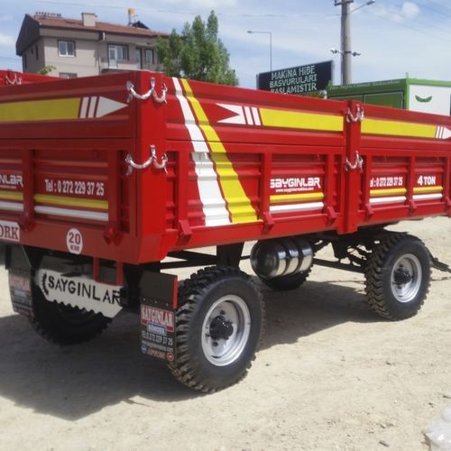 Carreta basculante - SY4T2D - Sayginlar Agriculture Machinery Ltd. - com 2 eixos / agrícola / 4 toneladas