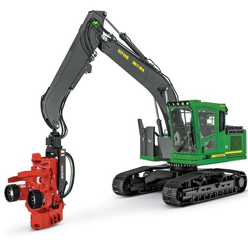 Grua florestal de esteiras - 2154G - John Deere Forestry - com lança articulada