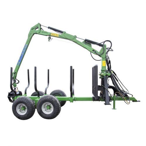 Carreta autocarregável - 21-SV90/GL53 - Kellfri AB - com 2 eixos / florestal / com grua