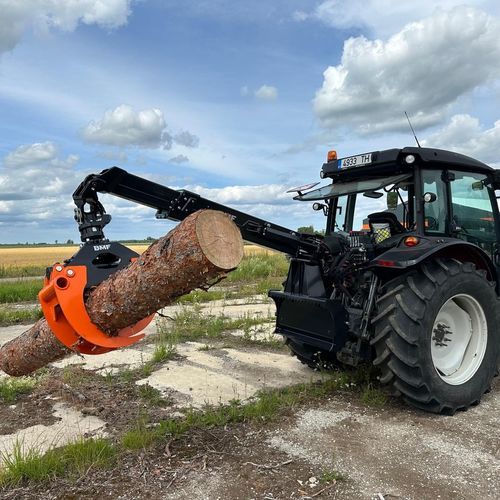 Garra para toras florestal - BMF Log Skidding Grapple R2000 - BMF - telescópica / para trator / versátil