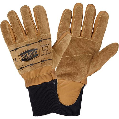 Luvas de trabalho - GA01|T10|0 - Solidur - resistente a impactos / resistente a cortes / resistente à perfuração