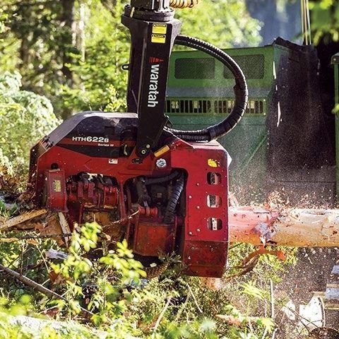 Cabeçote de harvester para processamento de árvores - HTH622B Series-III - Waratah - com desgalhador