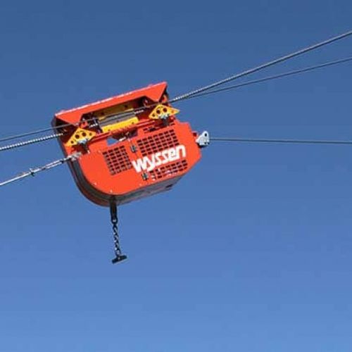 Carro-trole florestal - Wyssen Seilbahnen AG - para movimentação em cabo / motorizado