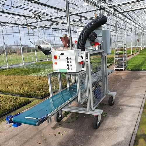 Podadora para plantas de viveiro - Venti V003/V004 - Pack TTI  / Weber Cooling - com rodízios / horizontal / com aspirador