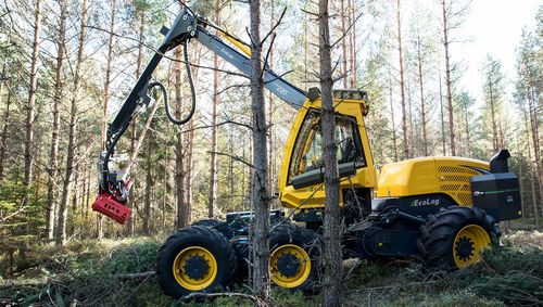 Harvester de rodas - 550 T-PRO - ECO LOG SWEDEN AB - com grua