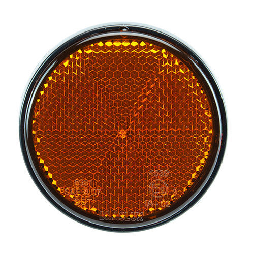 Retrorrefletor redondo - 8981 - Braslux Industria de Autopecas Ltda - âmbar / cristal / rubi