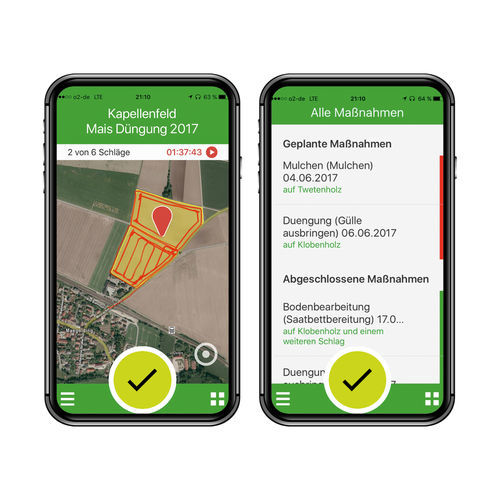 Aplicação móvel de gestão - FarmFacts GmbH 1 - para mapeamento / de planejamento / de planejamento de plantio