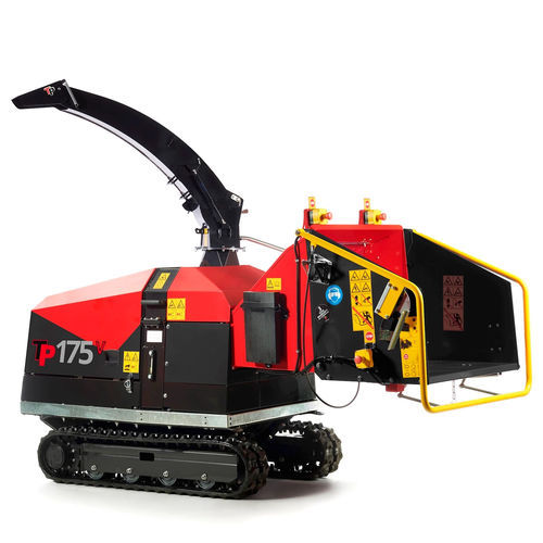 Triturador de galhos de arrasto - 175 - Linddana A/S - a diesel / com acionamento hidráulico / de esteiras