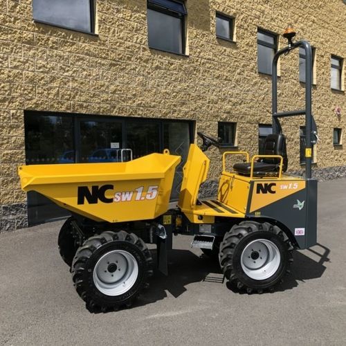 Minidumper com sistema de descarga frontal - SW 1.5T - NC Engineering Ltd. - de rodas / para operador a bordo