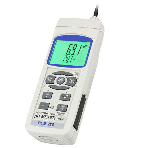 Medidor de pH para soluções aquosas - PCE-228-Kit - PCE IBERICA - digital / com compensação automática de temperatura / com registrador de dados