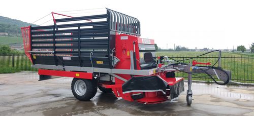Carreta autocarregável - RS 55 - RIBERI - com 1 eixo / para forragem / autodescarregável